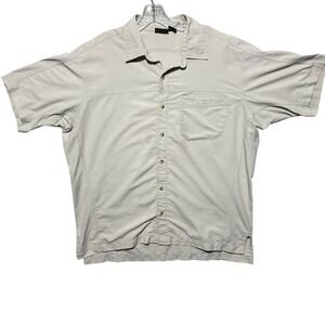 Mountain Hardwear Mens Size Large Button Shirt Outdoor Hiking Travel Lightweight